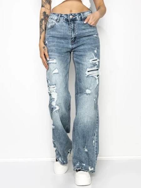 Blugi Dama L1171 ALBASTRU | FASHION