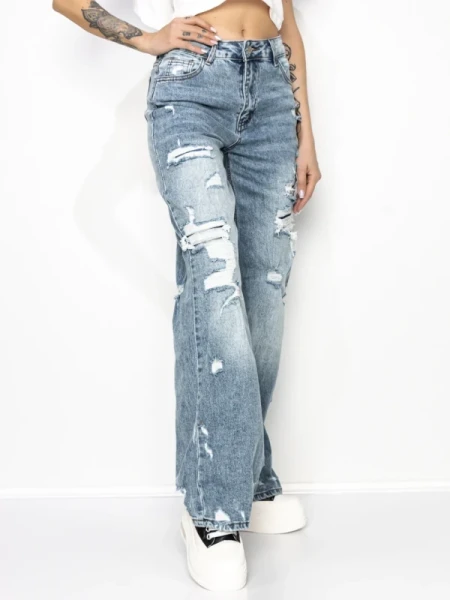 Blugi Dama L1171 ALBASTRU | FASHION