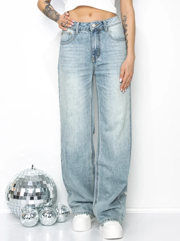 Blugi Dama ML079 ALBASTRU | FASHION