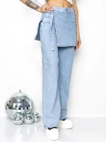 Blugi Dama Y3009-1 ALBASTRU | FASHION