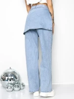 Blugi Dama Y3009-1 ALBASTRU | FASHION