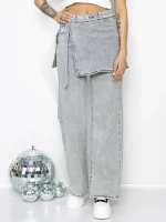 Blugi Dama Y3009-2 GRI | FASHION