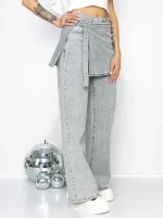 Blugi Dama Y3009-2 GRI | FASHION