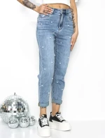 Blugi Dama RF080 ALBASTRU | MINA