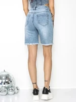 Blugi Scurti Dama GDS1819D ALBASTRU | MINA