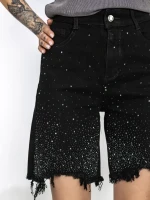 Blugi Scurti Dama GDS1819A NEGRU | MINA