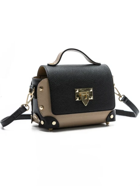 Genti Dama Din Piele Naturala GD32 BLACK-BEIGE | FORSETI