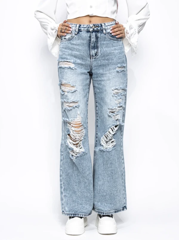 Blugi Dama G1879 ALBASTRU | MINA