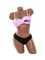 Costum de baie dama F333 ROZ-NEGRU | MEINA