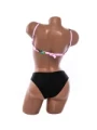 Costum de baie dama F333 ROZ-NEGRU | MEINA