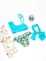 Costum de baie fete X26 ALBASTRU | MEINA