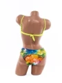Costum de baie dama F339-1 VERDE NEON | MEINA