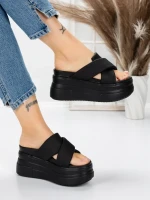 Papuci Dama cu Platforma 8325 BLACK | MEI