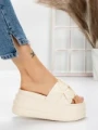 Papuci Dama cu Platforma 8587 BEIGE | MEI