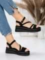 Sandale Dama cu Platforma 5HXS6 BLACK | MEI
