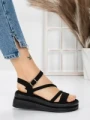 Sandale Dama cu Platforma 5HXS6 BLACK | MEI