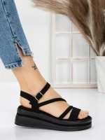 Sandale Dama cu Platforma 5HXS6 BLACK | MEI