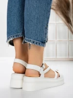 Sandale Dama cu Platforma 5HXS6 WHITE | MEI