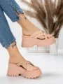 Papuci Dama cu Platforma 3AW321 PINK | MEI