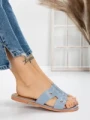 Papuci Dama cu Talpa Joasa 3AW307 BLUE | MEI