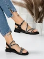 Sandale Dama cu Talpa Joasa 3AW309 BLACK | MEI