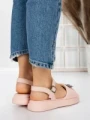 Sandale Dama cu Talpa Joasa 5WL23 PINK | MEI