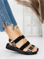 Sandale Dama cu Talpa Joasa 5XJ66 GUNCOLOR | MEI