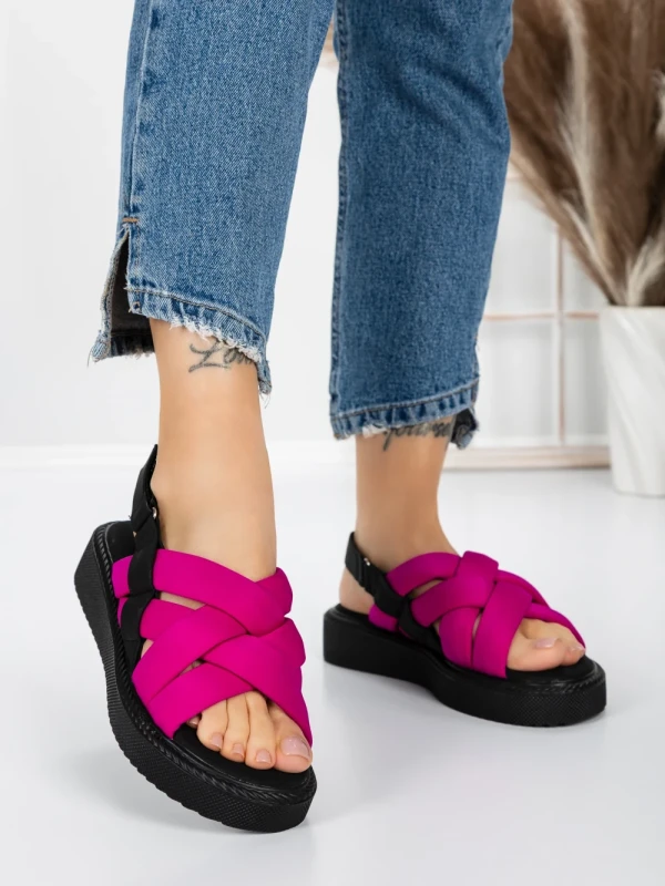 Sandale Dama cu Talpa Joasa 5H17 ROSE | MEI