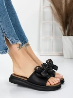Papuci Dama cu Talpa Joasa 3AW311 BLACK | MEI