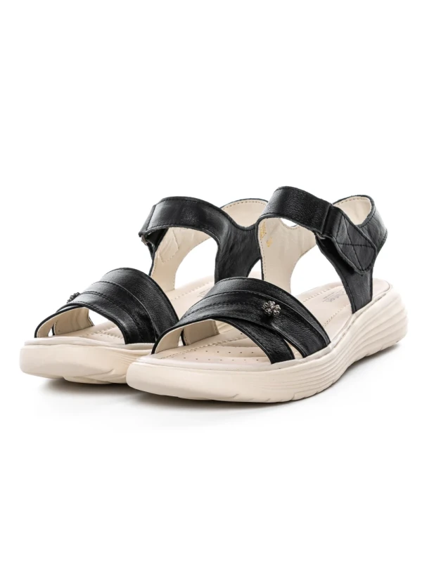 Sandale Dama din piele naturala 56685 BLACK | BERLINER