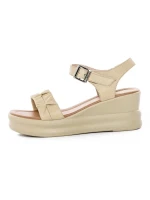 Sandale Dama din piele naturala 2718 YELLOW | FORMAZIONE