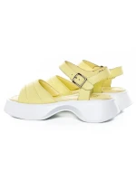 Sandale Dama din piele naturala K249-1 YELLOW | FORMAZIONE