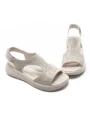 Sandale Dama din piele naturala 56686 CREAM | BERLINER