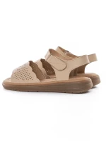 Sandale Dama din piele naturala 53302 APRICOT | BERLINER