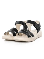 Sandale Dama din piele naturala 56687 BLACK | BERLINER