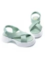 Sandale Dama din piele naturala K249-2 GREEN | FORMAZIONE