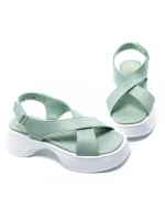 Sandale Dama din piele naturala K249-2 GREEN | FORMAZIONE