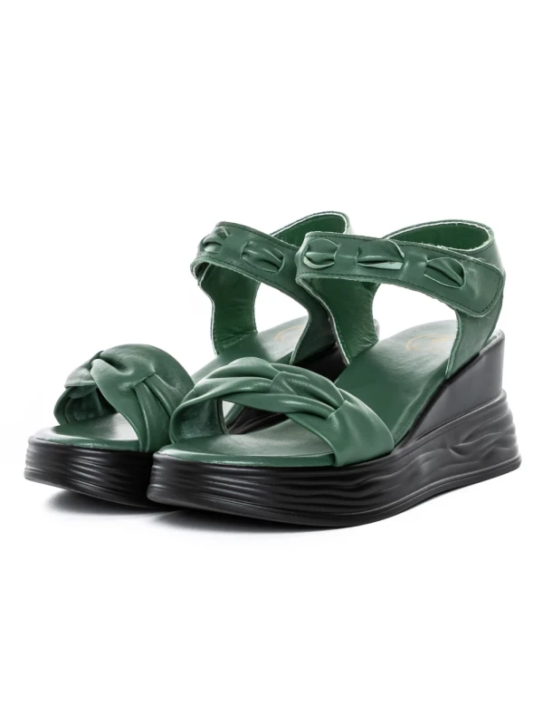 Sandale Dama din piele naturala 8702-1 GREEN | FORMAZIONE