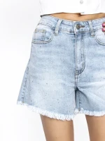 Blugi Scurti Dama RF120 ALBASTRU | MINA