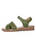Sandale Dama din piele naturala 52033 GREEN | FORMAZIONE