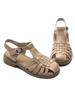 Sandale Dama din piele naturala 5250 APRICOT | FORMAZIONE