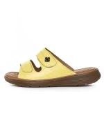 Papuci Dama din piele naturala 33173 YELLOW | FORMAZIONE