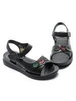 Sandale Dama din piele naturala 246613T BLACK | FORMAZIONE