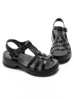 Sandale Dama din piele naturala 246609T BLACK | FORMAZIONE