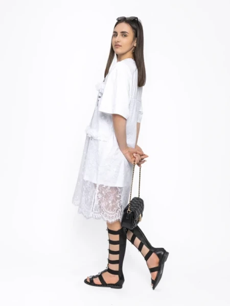 Rochie Dama BW6075 ALB | KIKIRIKI