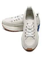 Damskie buty sportowe wykonane ze skóry naturalnej 9529-2X Biały | Franco Gerardo