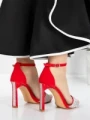 Sandale Dama cu Toc Subtire 5XKK19 RED | MEI