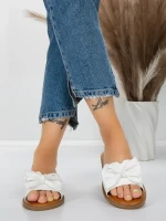 Papuci Dama cu Talpa Joasa 5PT9 WHITE | MEI