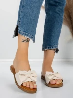 Papuci Dama cu Talpa Joasa 5PT9 BEIGE | MEI