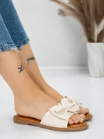Papuci Dama cu Talpa Joasa 5PT9 BEIGE | MEI